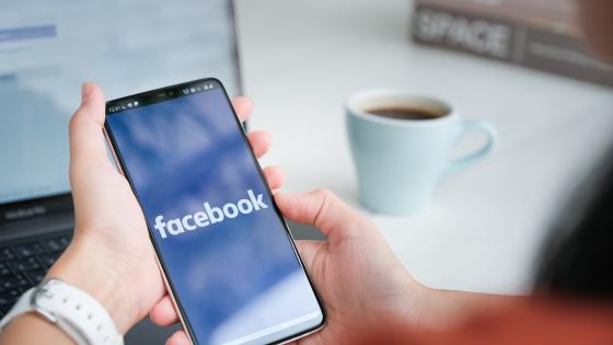 Facebook on a mobile phone