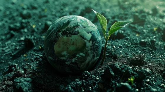 Illusion of constant economic growth in a finite world and green plant